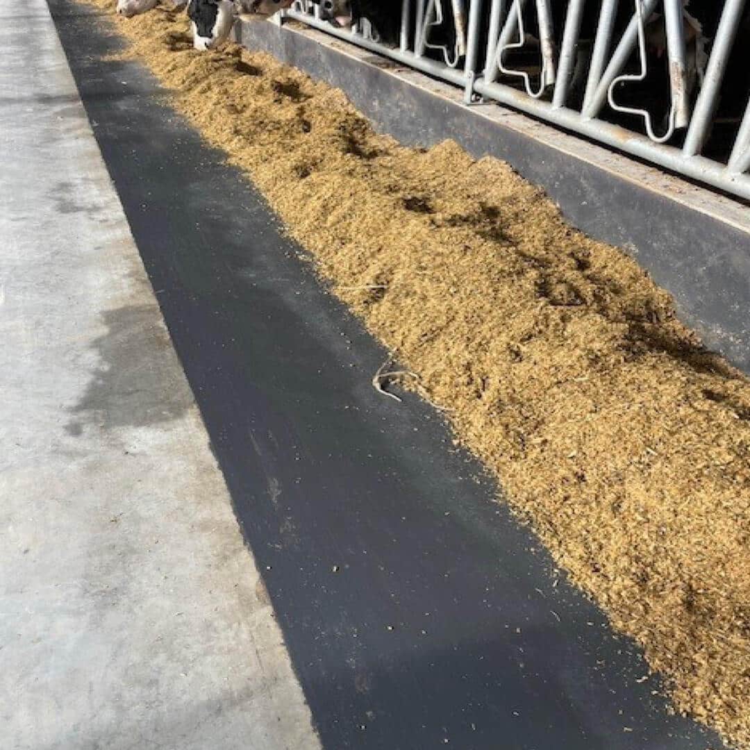 Coating aanbrengen op een voergang